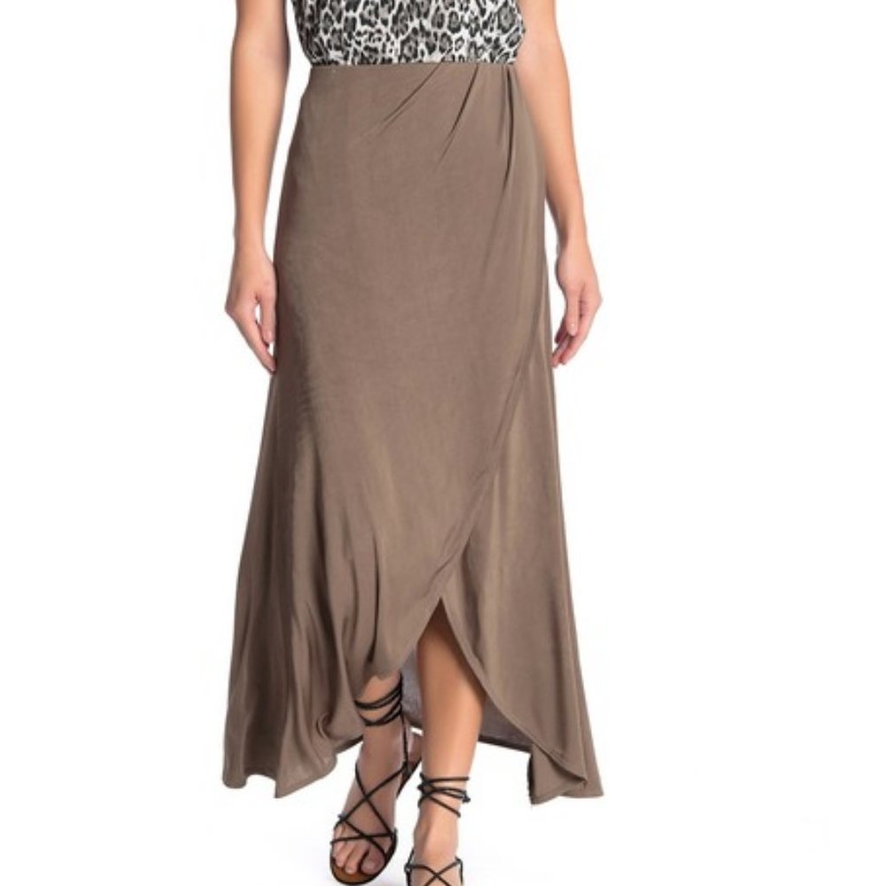 Free People Smoke & Mirrors Faux Wrap Skirt